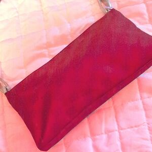 Dkny Red Monogram Handbag